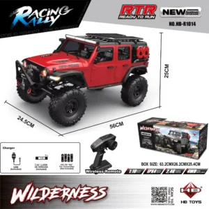 2025 New Upgrade HB-R1011 Jeep Rubicon Recon Rc Car 1:10 Full Scale Model Climbing Car High Speed Off-Road - Image 5