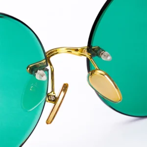 Fashion Classic Rimless Sunglasses Women Men Crystal Dark Green Lens Sun Glasses Retro Round Glasses Outdoor Driving Eyeglasses - Image 4