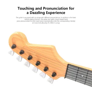 Children-size Electric Guitar Attracts Children Attention 4 String Guita Beginners' Level Guitar Puzzle And Musical Instruments - Image 6