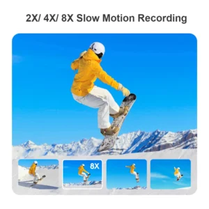 4K/30FPS Head Mounted Camera Wearable WiFi Video Camera Camcorder 120°Wide Angle Lens Anti-shake Built-in Battery APP Control - Image 5