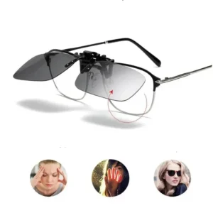 4 Color Grey Lenses Polarized Sunglasses Clip On Flip Up UV 380 Driving Fishing Night Vision Glasses Clips - Image 5