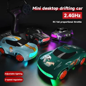 2.4G RC Simulation Mini Drift Car Palm Racing Model Desktop  1/64 Scale 4WD RC Car - Image 3