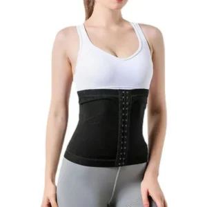 Buckle Waist Trainer Burst Sweat Corset Sauna Slimming Belt Sweat Body Burning Shaper Weight Loss Breasted Waist Training Belly - Image 4
