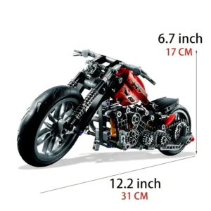 378pcs Motorcycle Model Educational Technic City Car Building Block - Image 2