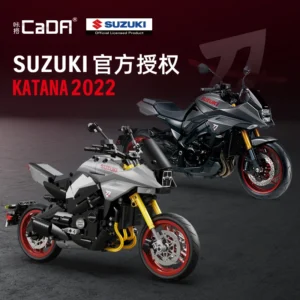 1104Pcs Suzuki KATANA Technical Motorcycle Moto Car Model Building Blocks Racing Motobike  Bricks - Image 4