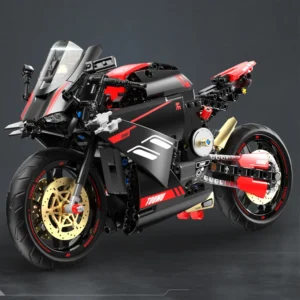 DAT V4 Heavy Motorcycle Sports car Building block model ornament Originality Puzzle assembly - Image 2
