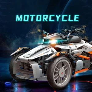 1228Pcs City Technical APP RC Locomotive Motorcycle Building Block MOC Motorbike Bricks Model - Image 2