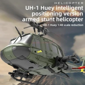 2025 New Uh-1 Huey Simulation Six Way Aileron Free Reverse Flying Stunt Helicopter Electric Remote-Controlled Aircraft Model - Image 5