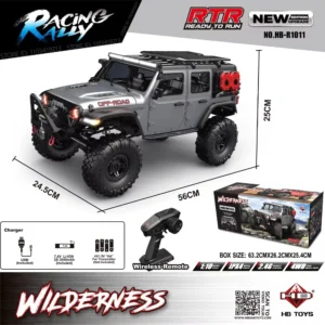 2025 New Upgrade HB-R1011 Jeep Rubicon Recon Rc Car 1:10 Full Scale Model Climbing Car High Speed Off-Road - Image 3