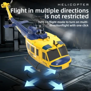 2025 New Uh-1 Huey Simulation Six Way Aileron Free Reverse Flying Stunt Helicopter Electric Remote-Controlled Aircraft Model - Image 2