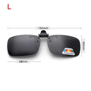 4 Color Grey Lenses Polarized Sunglasses Clip On Flip Up UV 380 Driving Fishing Night Vision Glasses Clips - Image 6