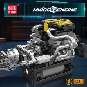 Mould King 10207 Technical Car Engine V12 Cylinder Building Blocks Model 11 V-Shaped Bricks Kits    Christmas - Image 2