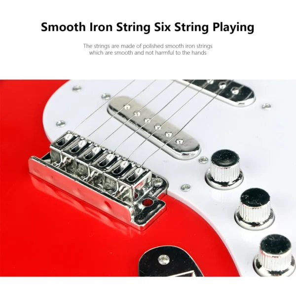Children-size Electric Guitar Attracts Children Attention 4 String Guita Beginners' Level Guitar Puzzle And Musical Instruments - Image 5
