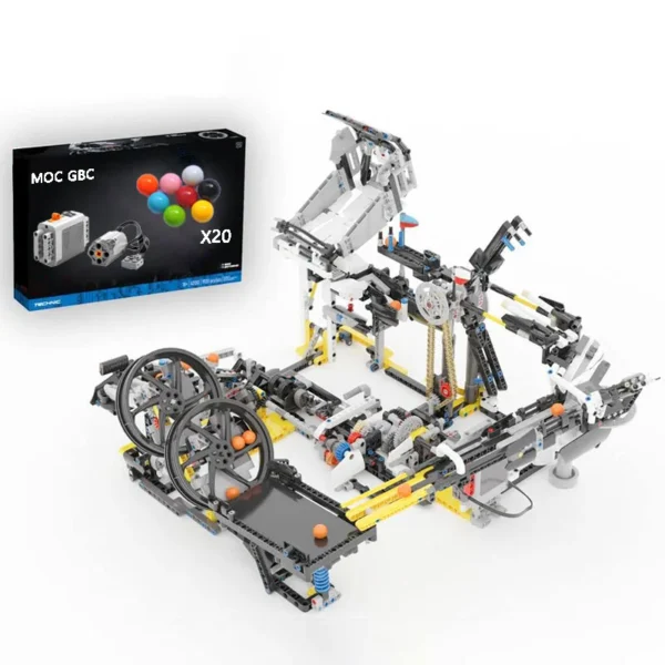 1797Pcs Technical GBC Dribbling Device Great Ball Contraption MOC Building Blocks Model Mechanical  Bricks