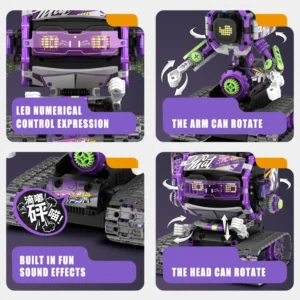Technical Intelligent 3-in-1 Robot APP RC Bricks Building Blocks Programming       Educational Set - Image 3
