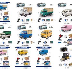 1:16 Remote Controlled RC CAR Small Cargo Truck Floating Van Small Truck Micro Truck Pickup LED Truck - Image 6
