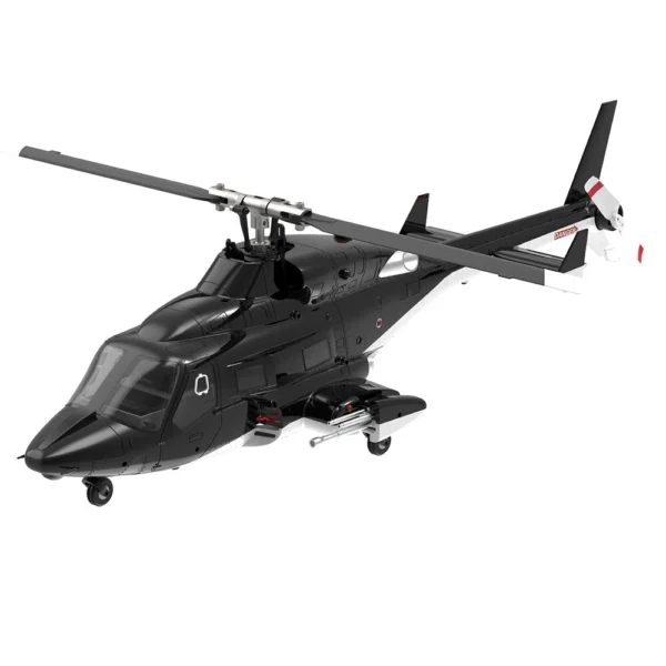 Eachine e188s airwolf 2.4g 9ch 6g gps optical flow localization lidar tof altitude hold dual brushless motor 1:34 scale flybarless rc helicopter rtf with aluminum box - Image 3