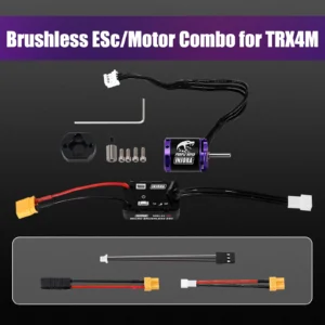 INJORA MBL32 G2 Waterproof Brushless ESC & 1721 Purple Viper Outrunner Motor for 1/18 TRX4M Ascent-18 - Image 6
