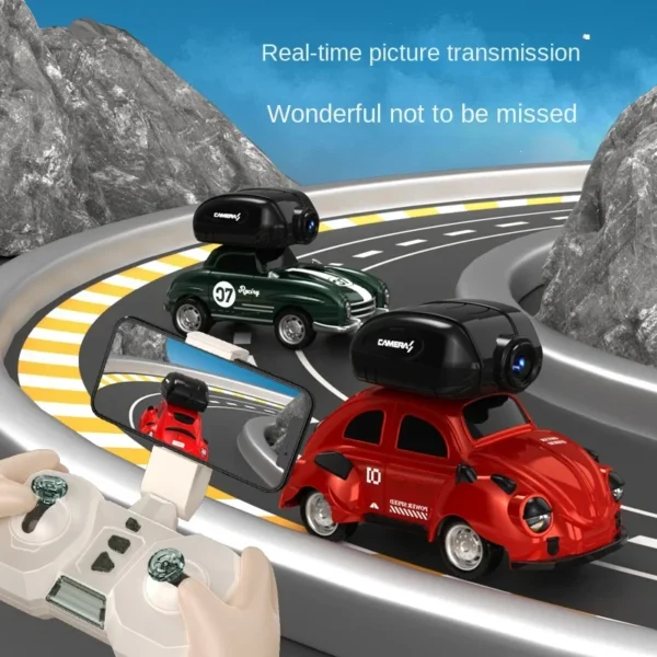 Mini Rc Car with Camera HD Wifi Fpv Pocket Racing Drift Vehicles Light Music Remote Control Car Radio Controlled Cars Toys Boys - Image 3