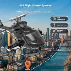 F02s Yuxiang Flying Wolf Armed Remote Control Helicopter Gps Positioning Automatic Return 1:34 Remote Control Aircraft 6-Channel
