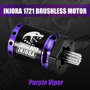 INJORA MBL32 G2 Waterproof Brushless ESC & 1721 Purple Viper Outrunner Motor for 1/18 TRX4M Ascent-18 - Image 3