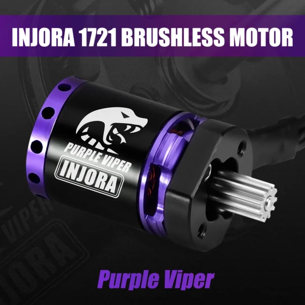 INJORA MBL32 G2 Waterproof Brushless ESC & 1721 Purple Viper Outrunner Motor for 1/18 TRX4M Ascent-18 - Image 3