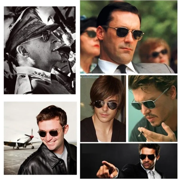 Fashion Classical Aviation Sunglasses Men AO Sun Glasses For Male American Army Military Optical Glass Lens Oculos - Image 3