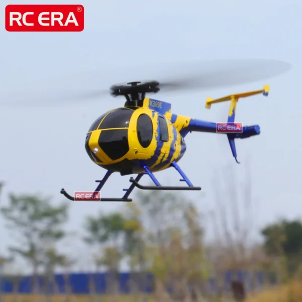 RC ERA C184 BNF Mini MD500 100 Size Gyro Stabilized Helicopter with Optical Flow Sensor 4CH RC Aircraft - Image 3