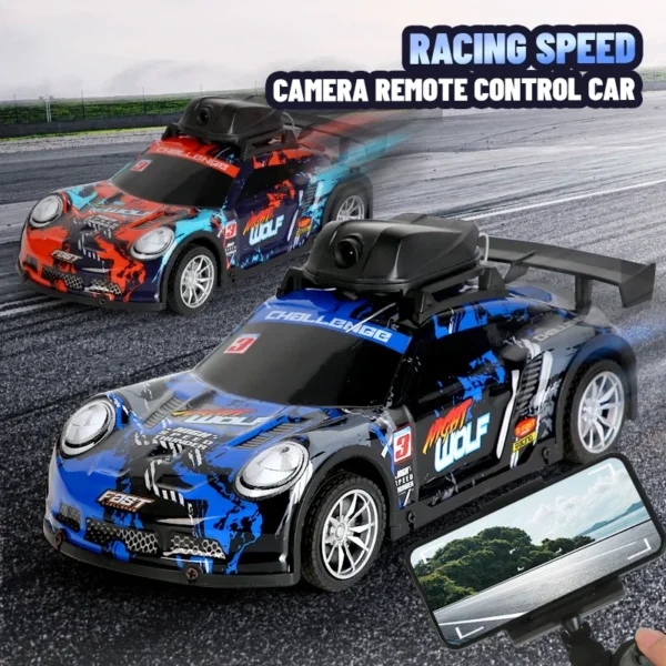 RC Racing Car With HD Camera High Speed FPV 2.4G Remote Control Photography Vehicle PVC Shell RC Vehicle for Kid With Live Video - Image 3