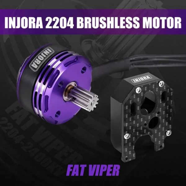 INJORA MBL32 G2 Waterproof Brushless ESC & 2204 Fat Viper Outrunner Motor for 1/24 Axial SCX24 - Image 3