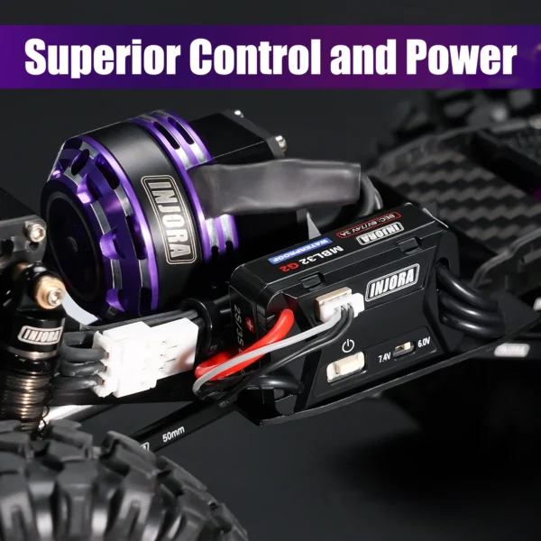 INJORA MBL32 G2 Waterproof Brushless ESC & 2204 Fat Viper Outrunner Motor for 1/24 Axial SCX24 - Image 5