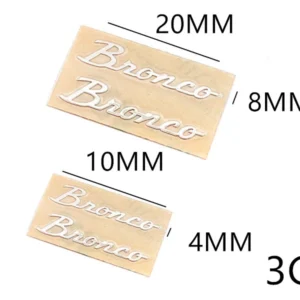 LOGO: Metal Three-dimensional Logo Stainless Steel Metal Side Sticker For 1/18 Traxxas Trx-4m Bronco Trx4m - Image 5