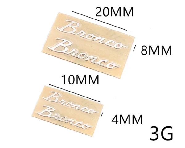 LOGO: Metal Three-dimensional Logo Stainless Steel Metal Side Sticker For 1/18 Traxxas Trx-4m Bronco Trx4m - Image 5