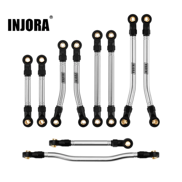 INJORA Stainless Steel High Clearance Links & Steering Links Set for 1/18 HPI Venture18