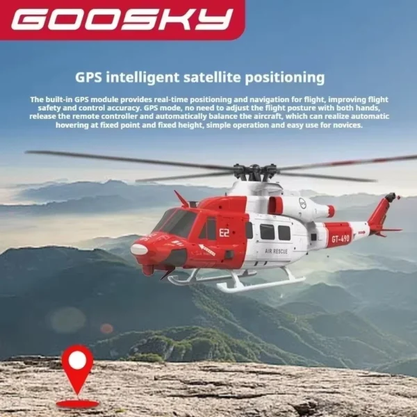 Goosky E2 1:35 Gps Intelligent Imaging Real Machine Uh-1y Helicopter - Image 2