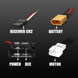 INJORA MBL32 G2 Waterproof Brushless ESC & 2204 Fat Viper Outrunner Motor for 1/18 TRX4M - Image 6