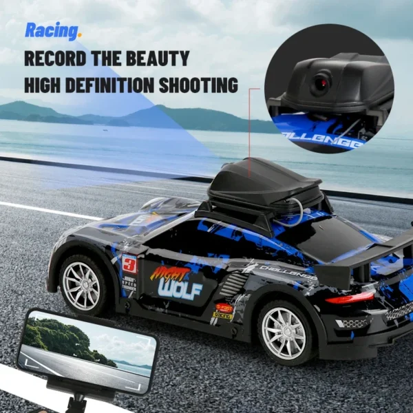 RC Racing Car With HD Camera High Speed FPV 2.4G Remote Control Photography Vehicle PVC Shell RC Vehicle for Kid With Live Video - Image 4