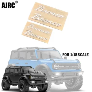 LOGO: Metal Three-dimensional Logo Stainless Steel Metal Side Sticker For 1/18 Traxxas Trx-4m Bronco Trx4m