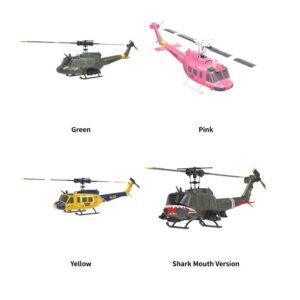 with 2 battery Rc era c032 uh-1 2.4g 6ch 6-axis gyroscope 1:48 scale huey altitude hold optical flow positioning tof altitude hold flybarless rc helicopter rtf - Image 7