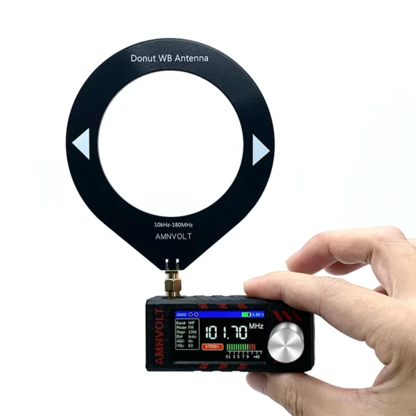 Amnvolt si4732 dsp radio receiver with hiz full band 1.9 inch ips screen supports ssb usb lsb am fm modes built-in headphone amp portable open source upgradable firmware - Image 2
