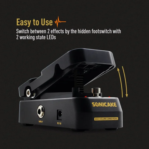 SONICAKE VolWah Active Volume Control & Wah Expression Pedal QEP-01 Guitar Parts Accessories - Image 5