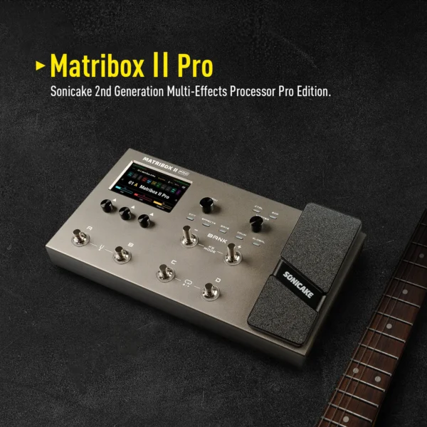 SONICAKE Matribox II Pro 4.3“ colorful touch screen Guitar Bass Amp Modeling IR Multi-Effects with Expression Pedal FX Loop MIDI - Image 2