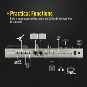 SONICAKE Matribox II Pro 4.3“ colorful touch screen Guitar Bass Amp Modeling IR Multi-Effects with Expression Pedal FX Loop MIDI - Image 6