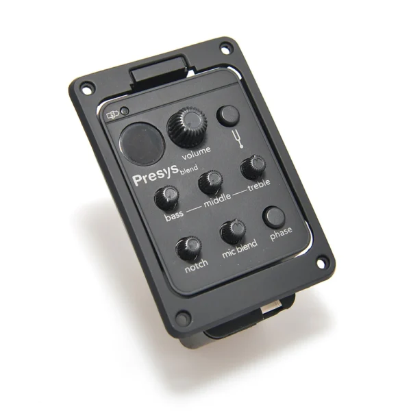 6pcs/set New Version 4 Band Acoustic Guitar Pickup Preamp EQ Tuner Piezo Mic Beat For Presys Blend 301