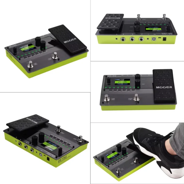 MOOER GE150 Amp Modelling & Multi Effects Pedal 55 Amplifier Models 151 Effects 80s Looper 40 Drum Rhythms 10 Metronome Tap - Image 4