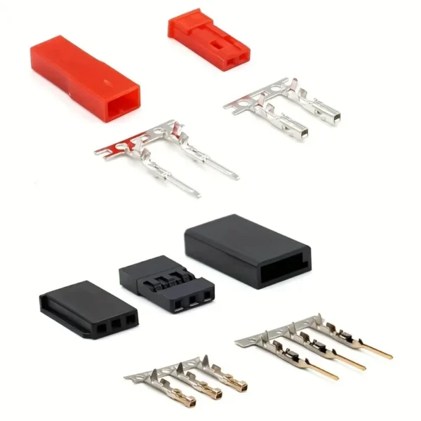 400pcs Connector Female Male 2/3 Pin Kit for JR JST SYP Futaba Male Female Jumper Cable Plug for RC Robot Airplane Car Servo - Image 4