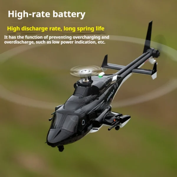 Flying Wolf F02s Armed Helicopter Toy RC Simulation Model with GPS Positioning One-Click Return Gift for Kids And Hobbyists - Image 4