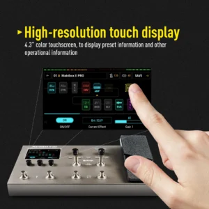 SONICAKE Matribox II Pro 4.3“ colorful touch screen Guitar Bass Amp Modeling IR Multi-Effects with Expression Pedal FX Loop MIDI - Image 3