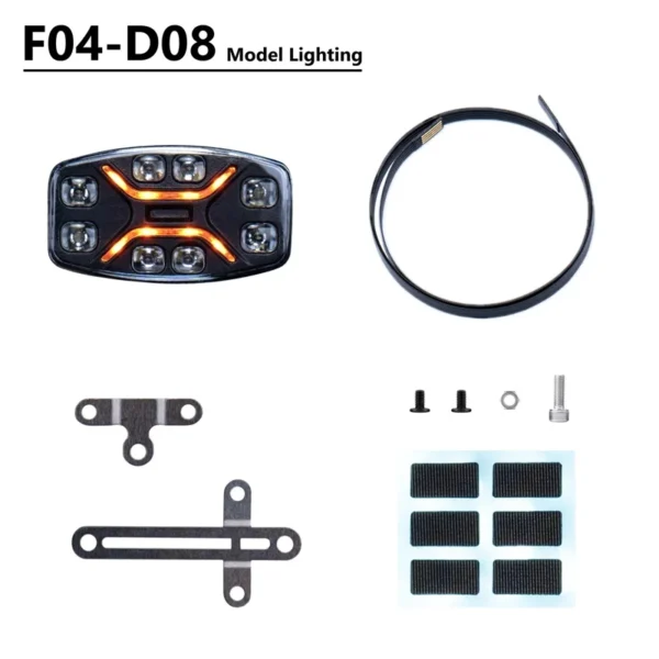 [1pcs] 1:14th Scale LED Simulation Spotlight Roof Lights for Tamiya RC Truck SCANIA 770S R620 Volvo FH16XL 750 MAN TGX Car Accessories
