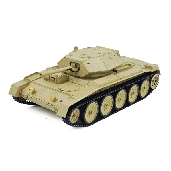 [G2078-Yellow ]Coolbank 1/16 UK Crusader Mk.III Model tank Combat Vehicle Light with Smoke Turret Rotation 360° remote control Car Toys for Boy - Image 5